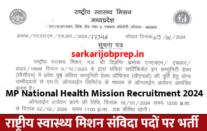 MP National Health Mission Recruitment 2024
