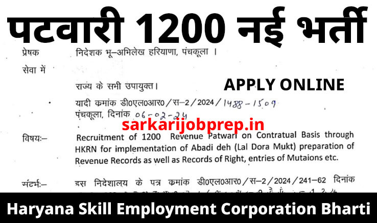 Haryana Patwari Recruitment 2024