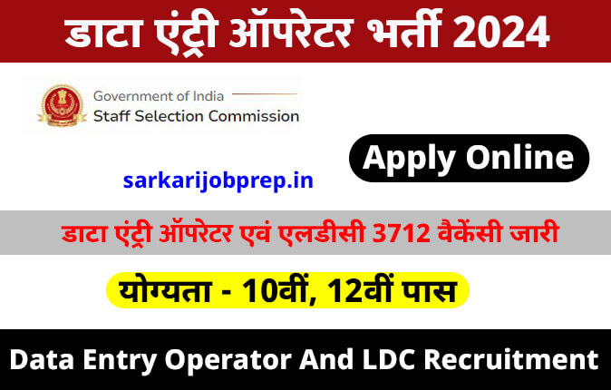 Data Entry Operator And LDC Recruitment 2024