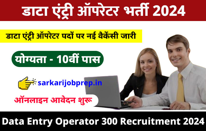 Data Entry Operator 300 Recruitment 2024